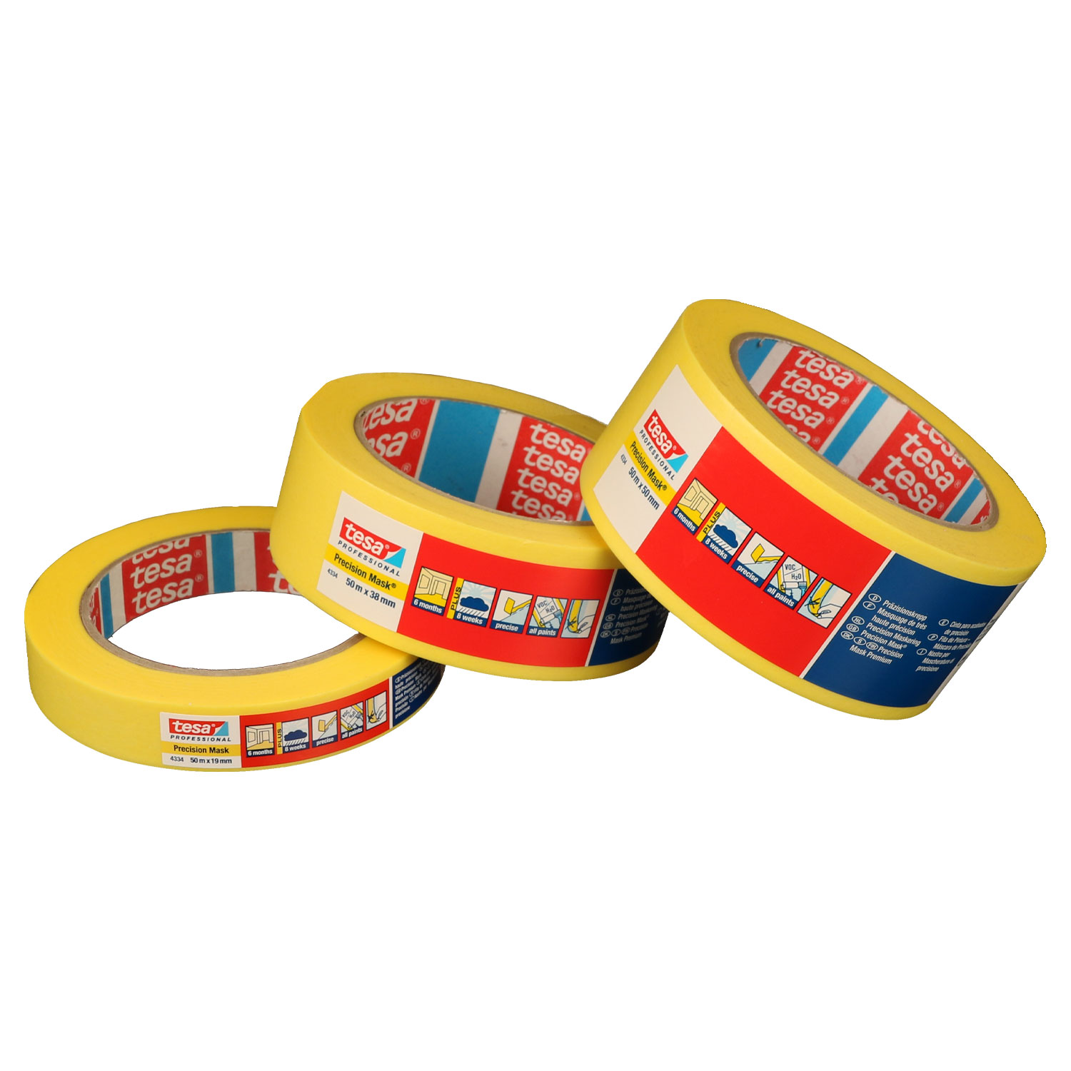 Tesa Präzisionskrepp 4334 - Malerabdeckband, 38mm